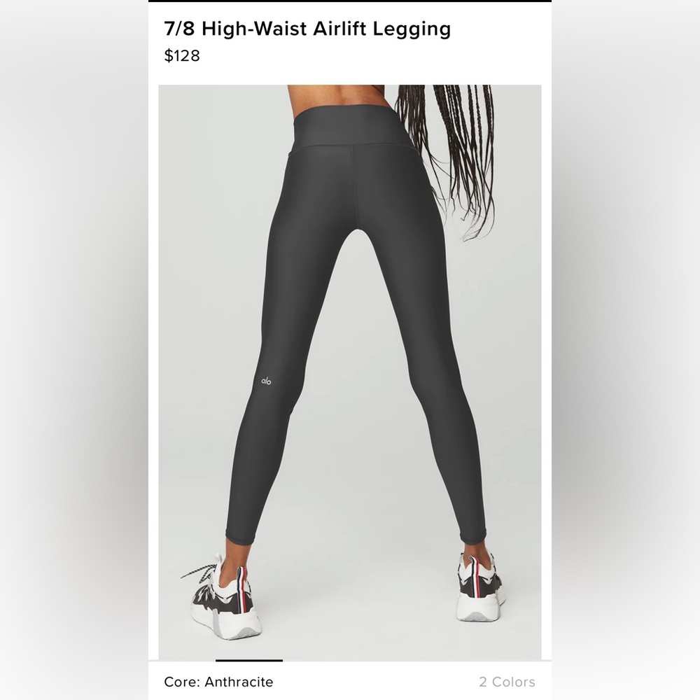 Alo yoga NWT and still in the bag! 7/8 High-Waist Airlift Legging In Anthracite